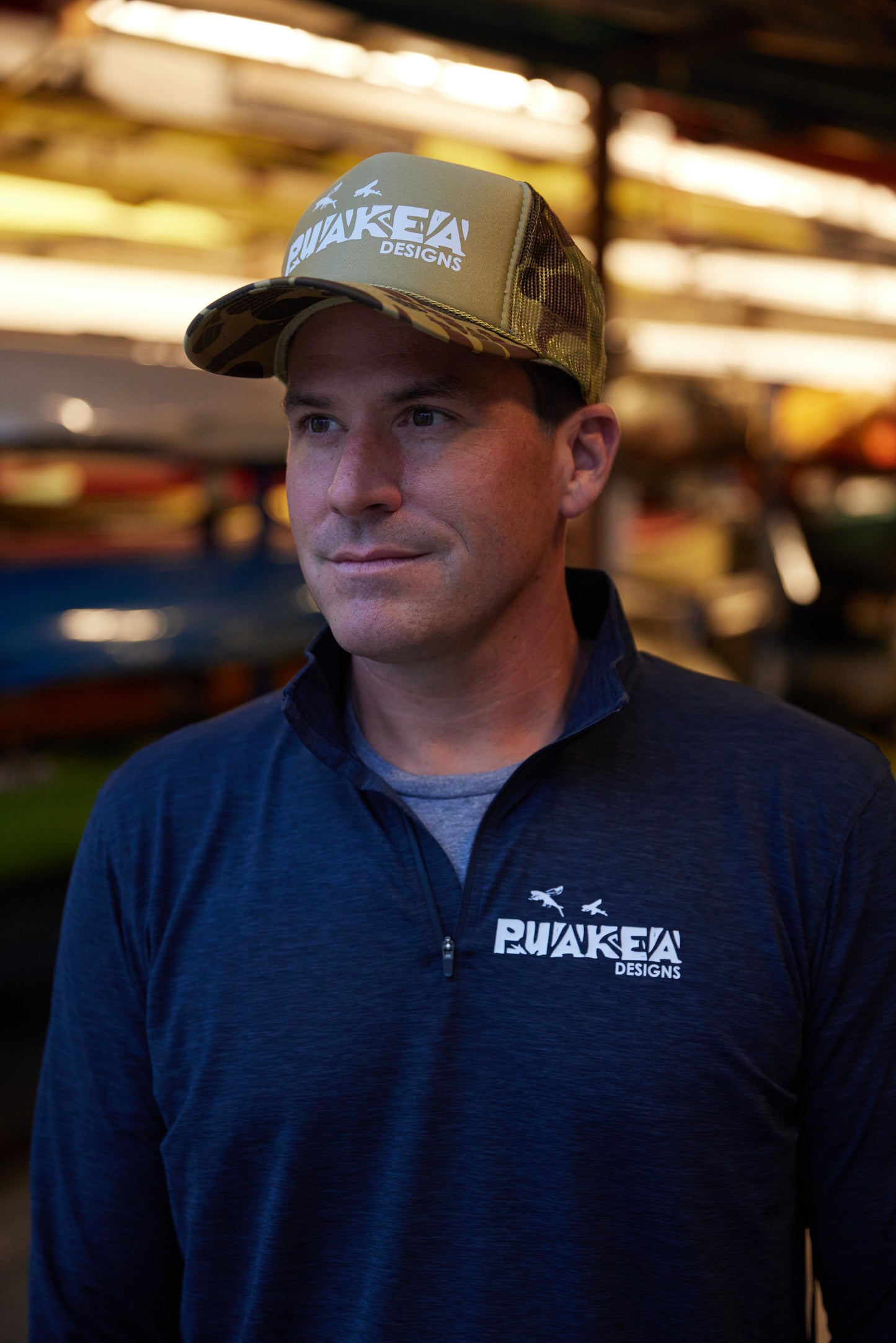 NEW! Puakea Camo Trucker