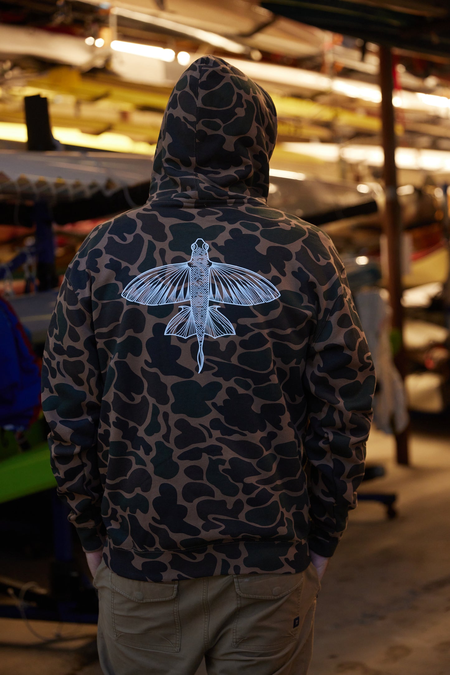 NEW! Puakea Duck Camo Pullover Hoodie